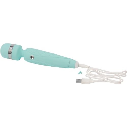 PILLOW TALK CHEEKY WAND VIBE W/ SWAROVSKI CRYSTAL TEAL - BMS26719