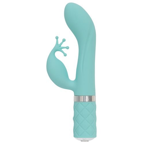 PILLOW TALK KINKY CLITORAL W/ SWAROVSKI CRYSTAL TEAL - BMS96619