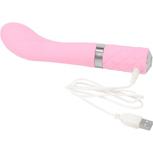 PILLOW TALK SASSY G SPOT VIBE W/SWAROVSKI CRYSTAL PINK - BMS26516
