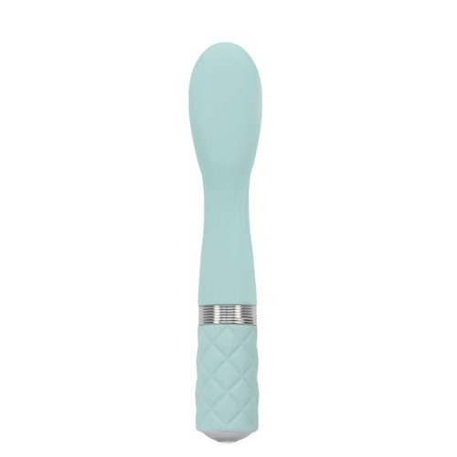 PILLOW TALK SASSY G SPOT VIBE W/SWAROVSKI CRYSTAL TEAL - BMS26519
