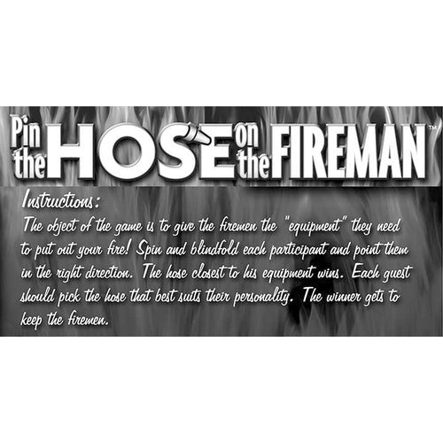 PIN THE HOSE ON THE FIREMAN