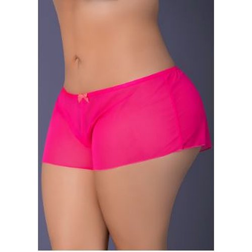 PINK KINK FLOWY BOY SHORT PINK GLOW 2XL