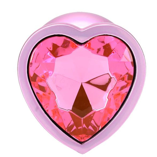 BOOTY BLING HEART DIAMOND JEW/ METAL PLUG L/PINK
