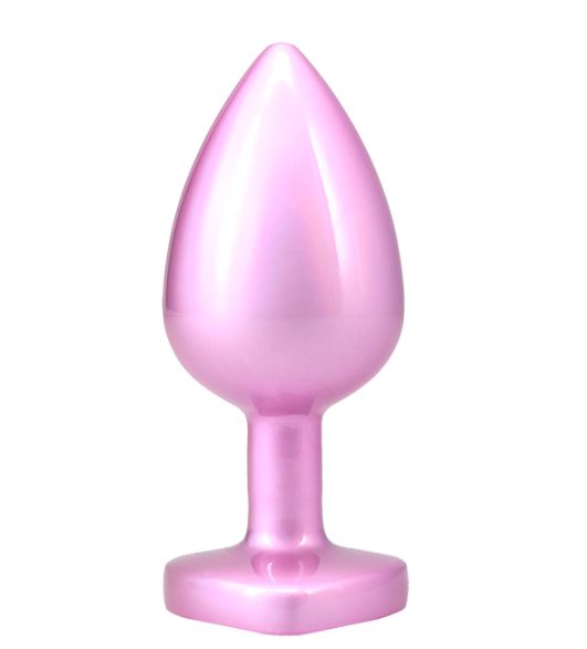 BOOTY BLING HEART DIAMOND JEW/ METAL PLUG L/PINK