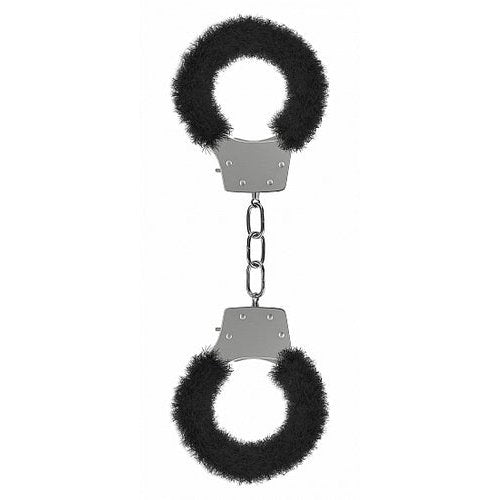 PLEASURE HANDCUFFS FURRY BLACK - SHTOU004BLK