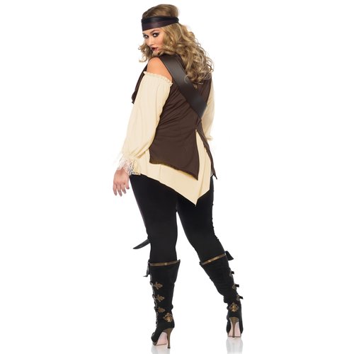 Plus Captain Blackheart Pirate Costume - 85634X    10108