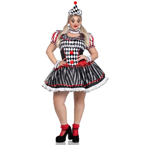 Plus Darling Harlequin Costume - 87245X    10108