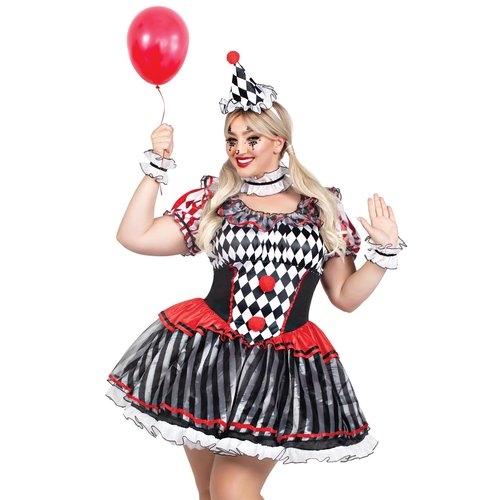 Plus Darling Harlequin Costume - 87245X    10108