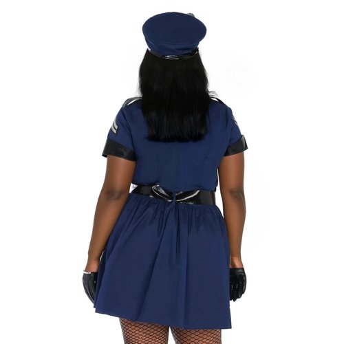 Plus Flirty Cop Costume - 86681X    03808