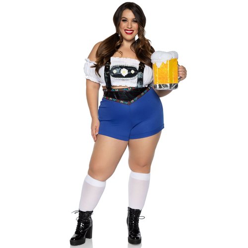 Plus Lederhosen Honey Costume - 86820X    10108