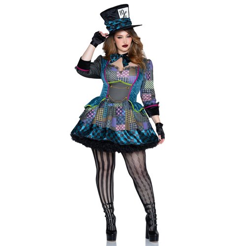 Plus Size Charming Mad Hatter Costume - 87334X    10108
