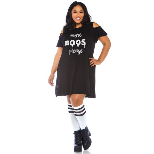 Plus Size More Boos Jersey Dress with Pockets - 86768X    00108