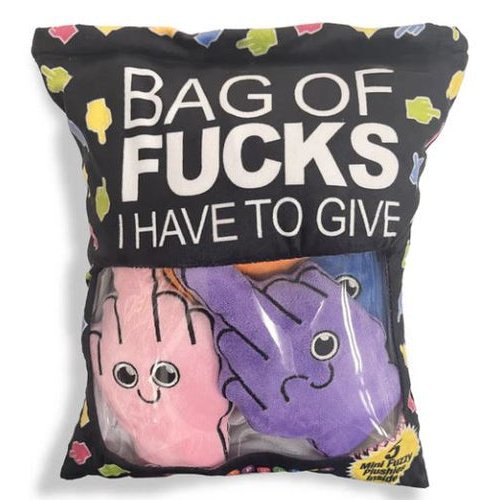 PLUSHY PILLOW BAG OF FUCKS TO GIVE