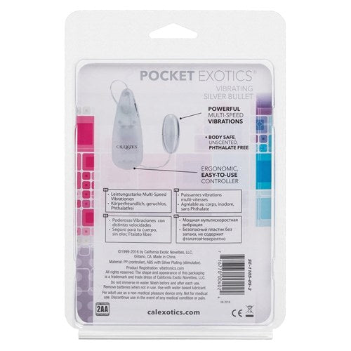 Pocket Exotics Single Bullet-Silver
