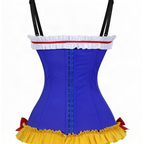 Poison Apple Princess Corset Top | Blue Stretch Lycra Costume