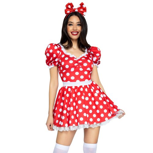 Polka Dot Dress With Headband Costume - SK87087   09625