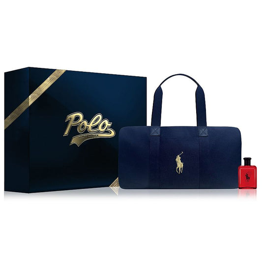 POLO RED 2PC SET, MEN'S GIFT SET-Pinkfoxxx