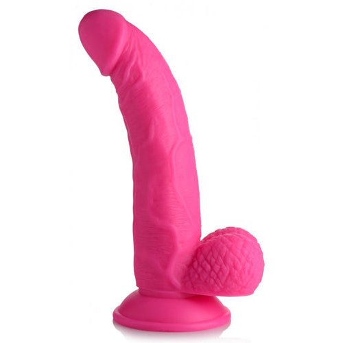 POP 7.5IN DILDO W/ BALLS PINK - XRAG767PNK