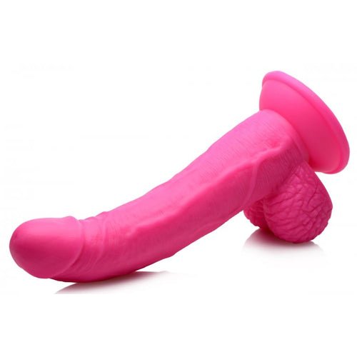 POP 7.5IN DILDO W/ BALLS PINK - XRAG767PNK