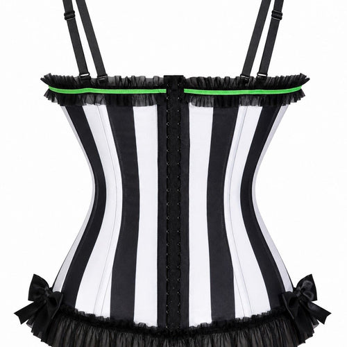 Lavish Mad Tea Party Corset Bustier with Underwire Cups
