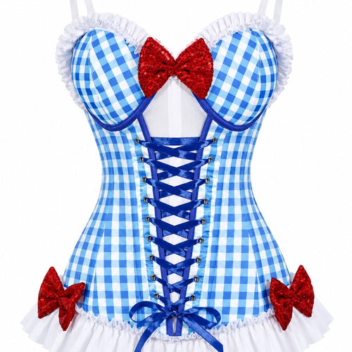 Lavish Yellow Brick Road Corset Bustier Corset with Underwire Cups
