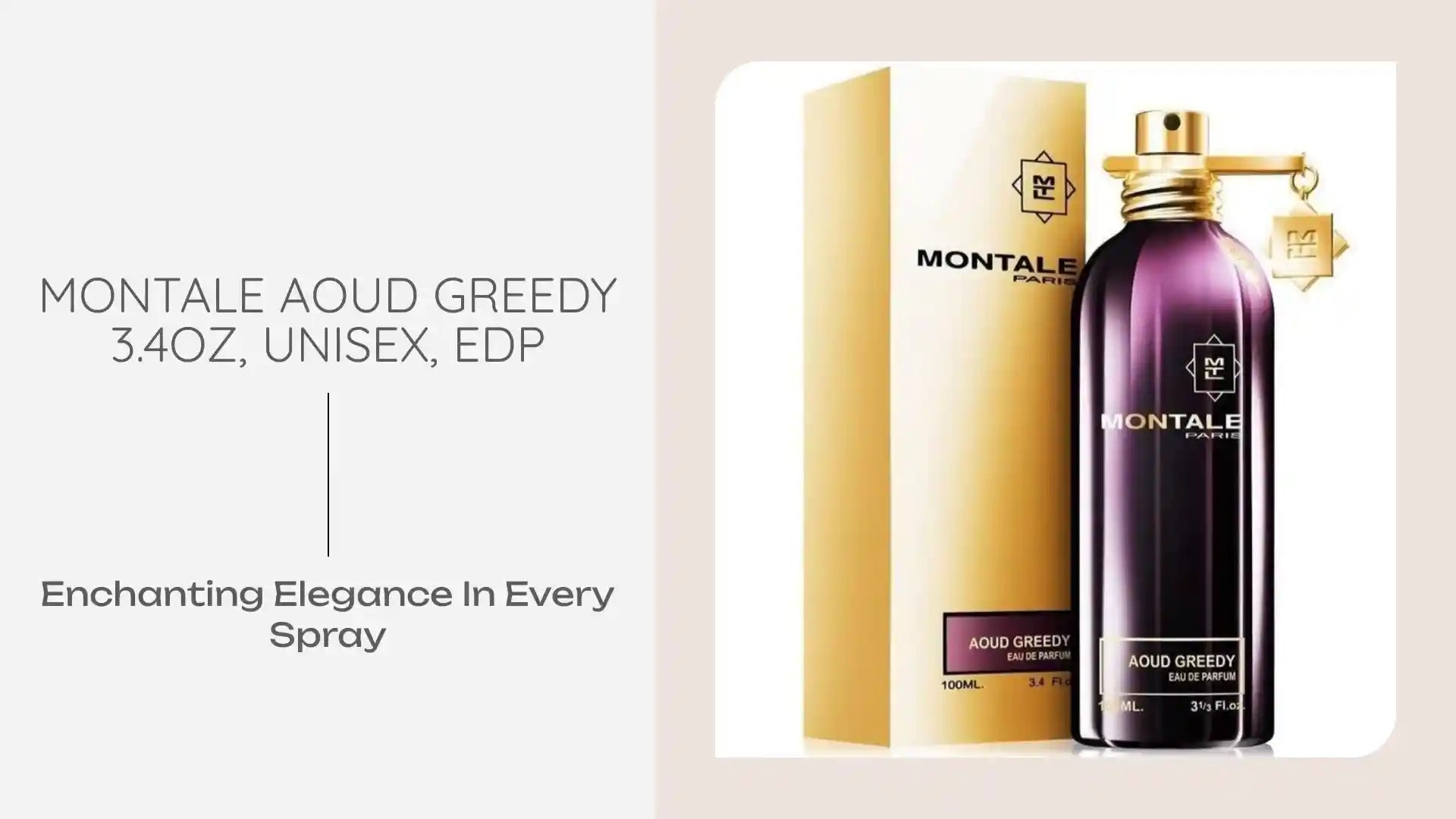 MONTALE AOUD GREEDY 3.4OZ, UNISEX, EDP by@Outfy