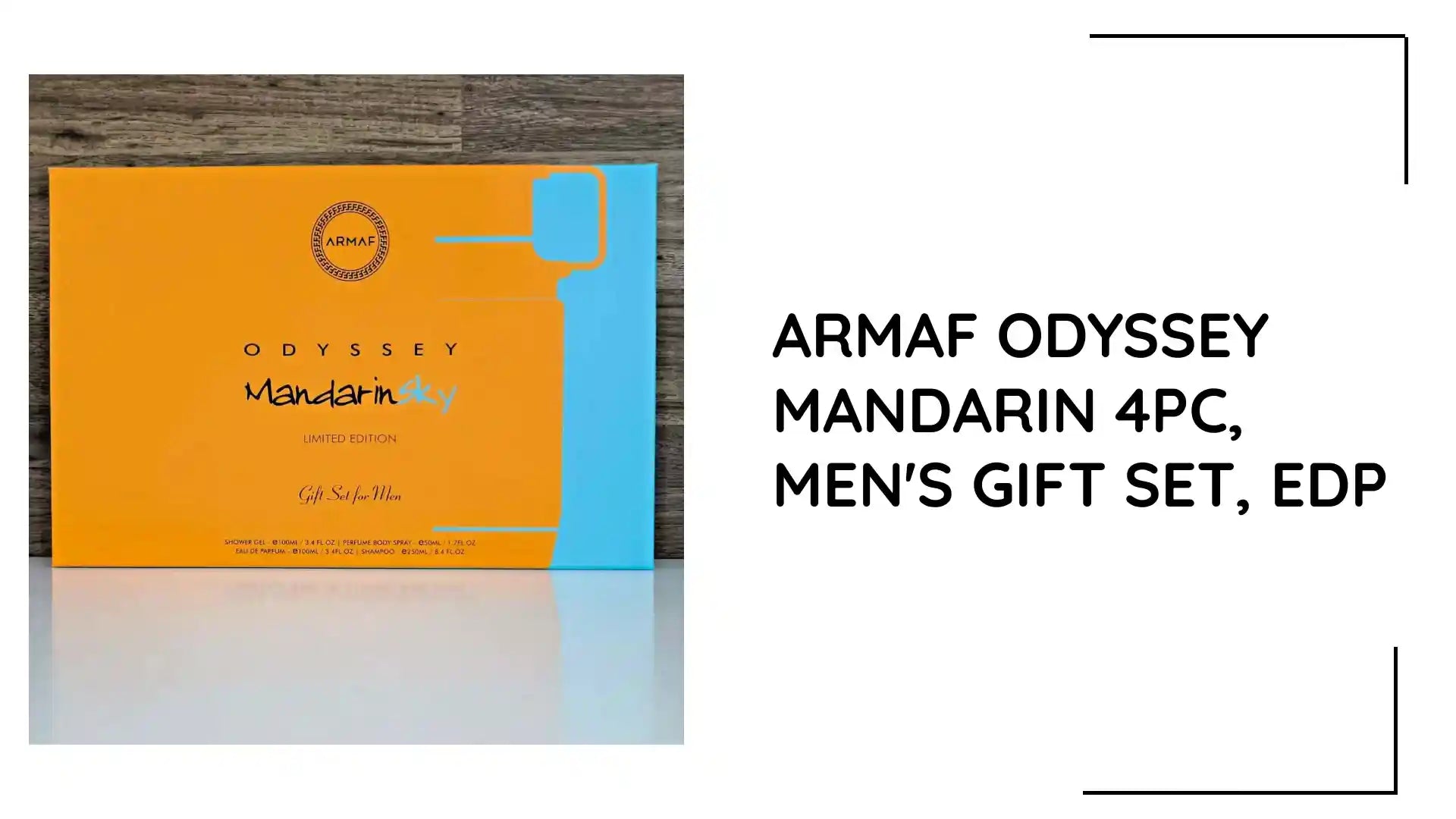 ARMAF ODYSSEY MANDARIN 4PC, MEN&#039;S GIFT SET, EDP by@Outfy