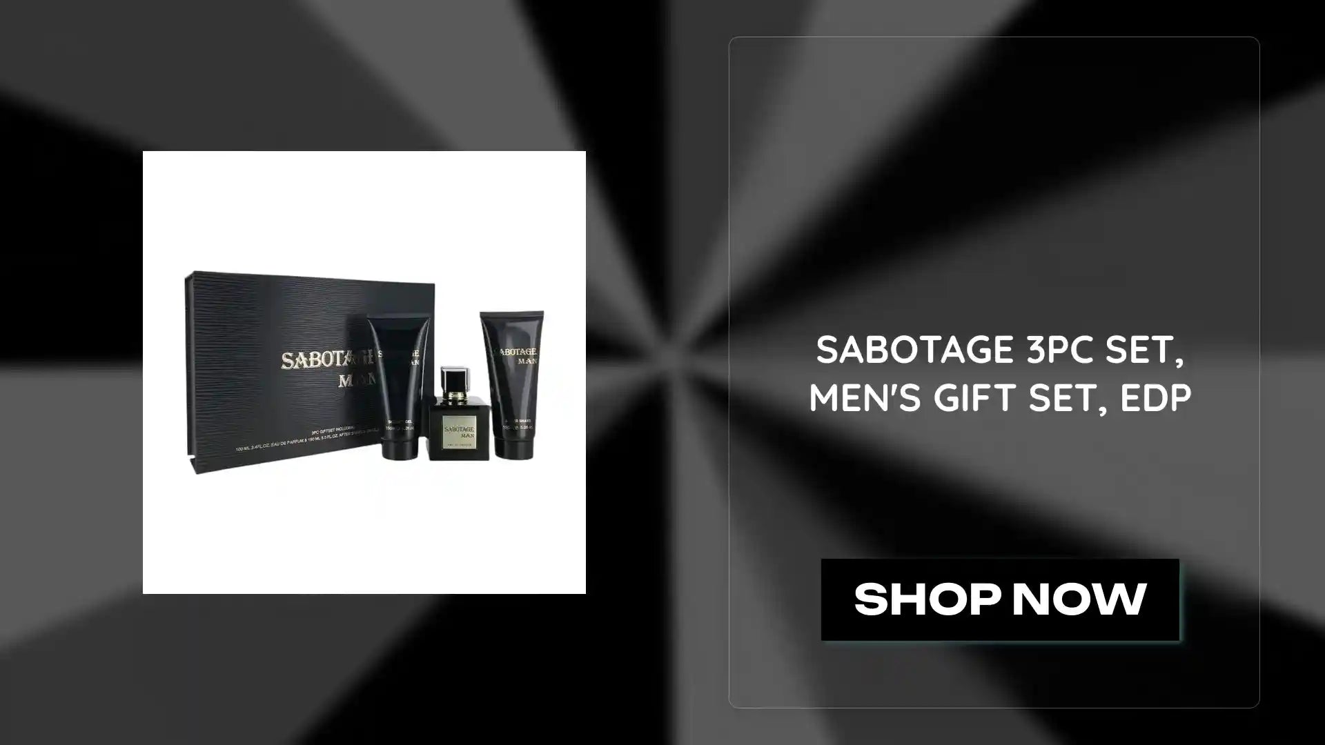 SABOTAGE 3PC SET, MEN'S GIFT SET, EDP by@Outfy