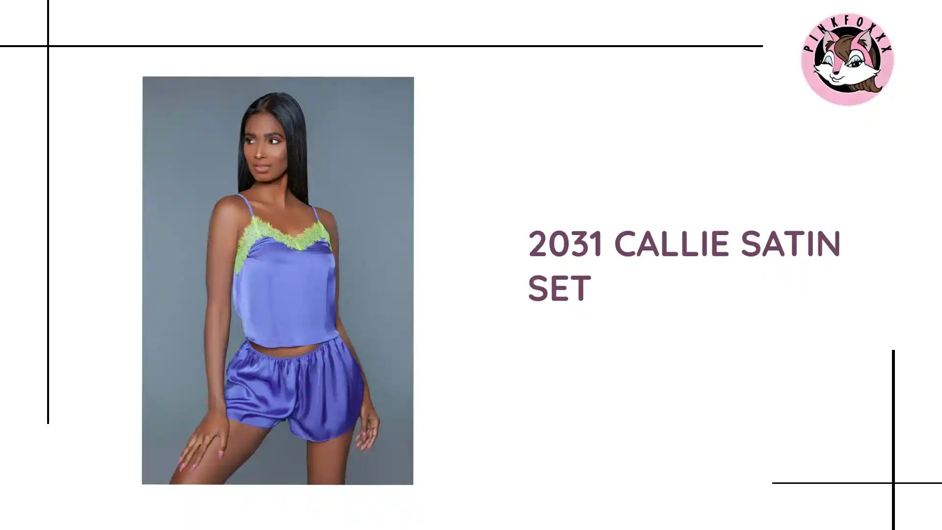 2031 Callie Satin Set by@Outfy
