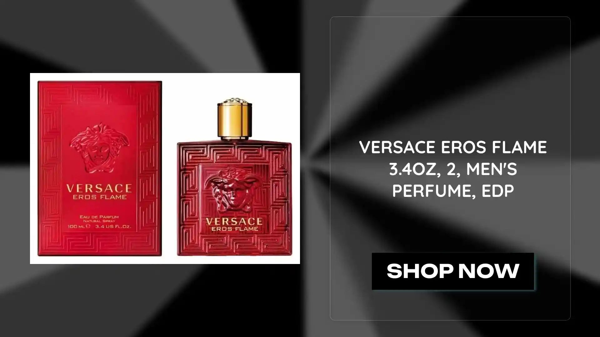 VERSACE EROS FLAME 3.4OZ, 2, MEN&#039;S PERFUME, EDP by@Outfy
