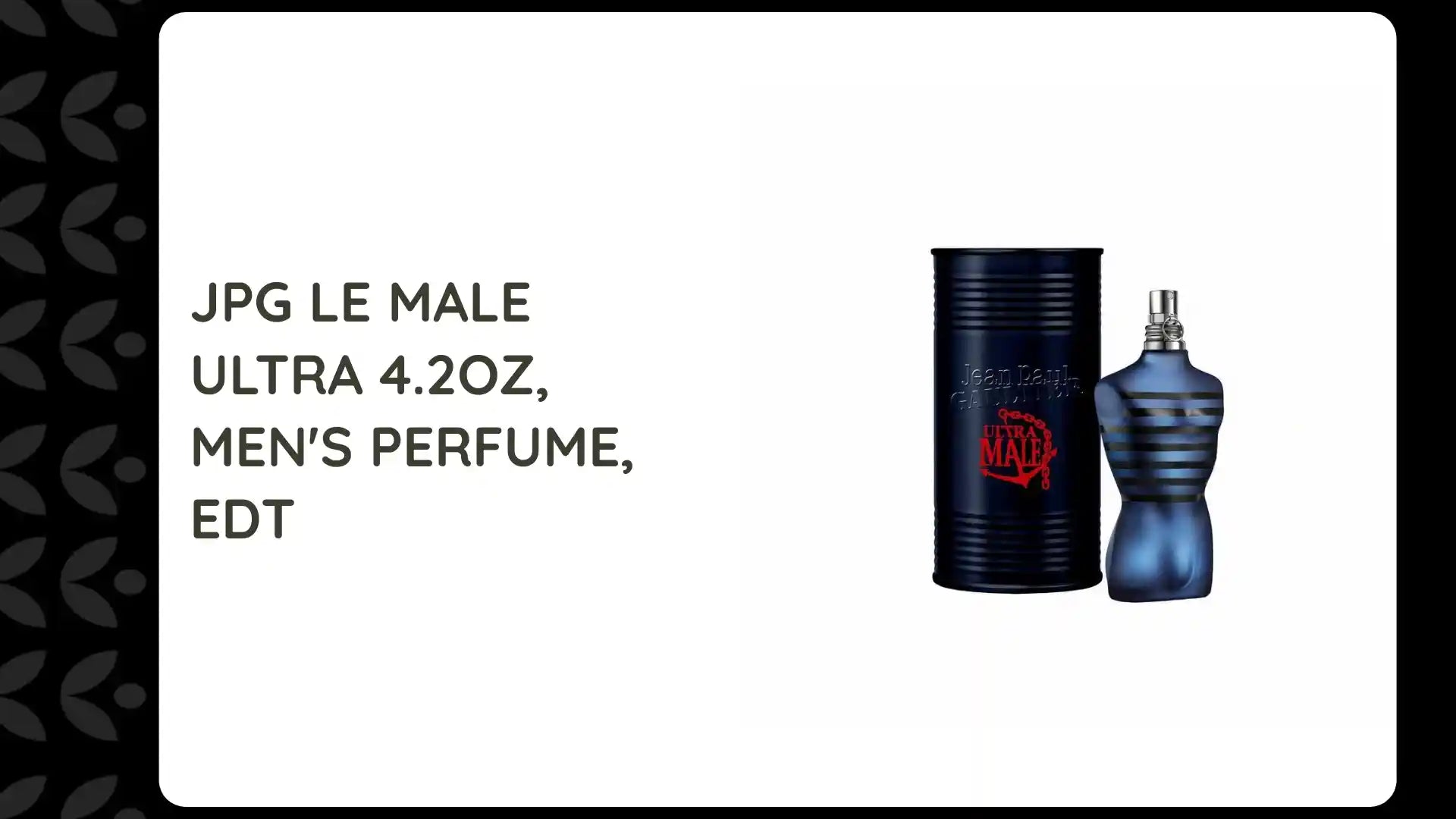 JPG LE MALE ULTRA 4.2OZ, MEN&#039;S PERFUME, EDT by@Outfy