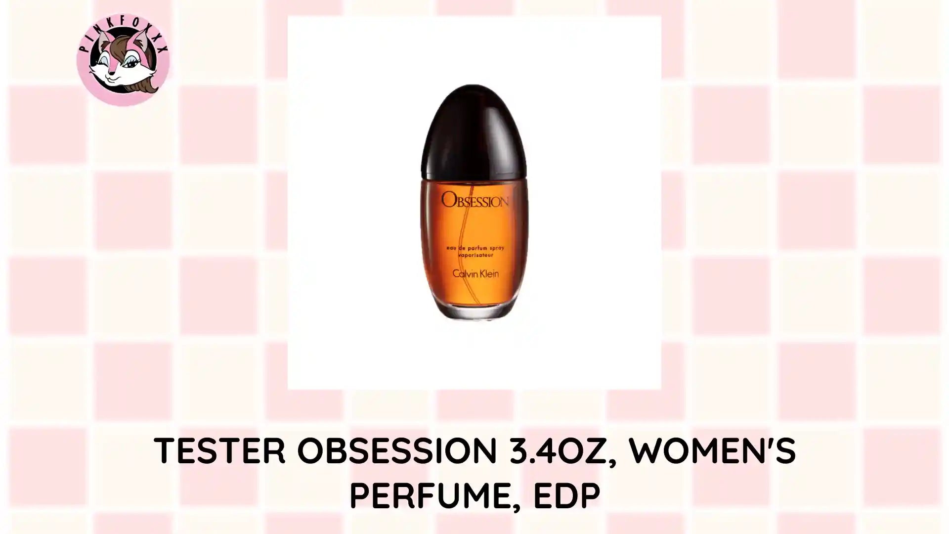 TESTER OBSESSION 3.4OZ, WOMEN&#039;S PERFUME, EDP by@Outfy