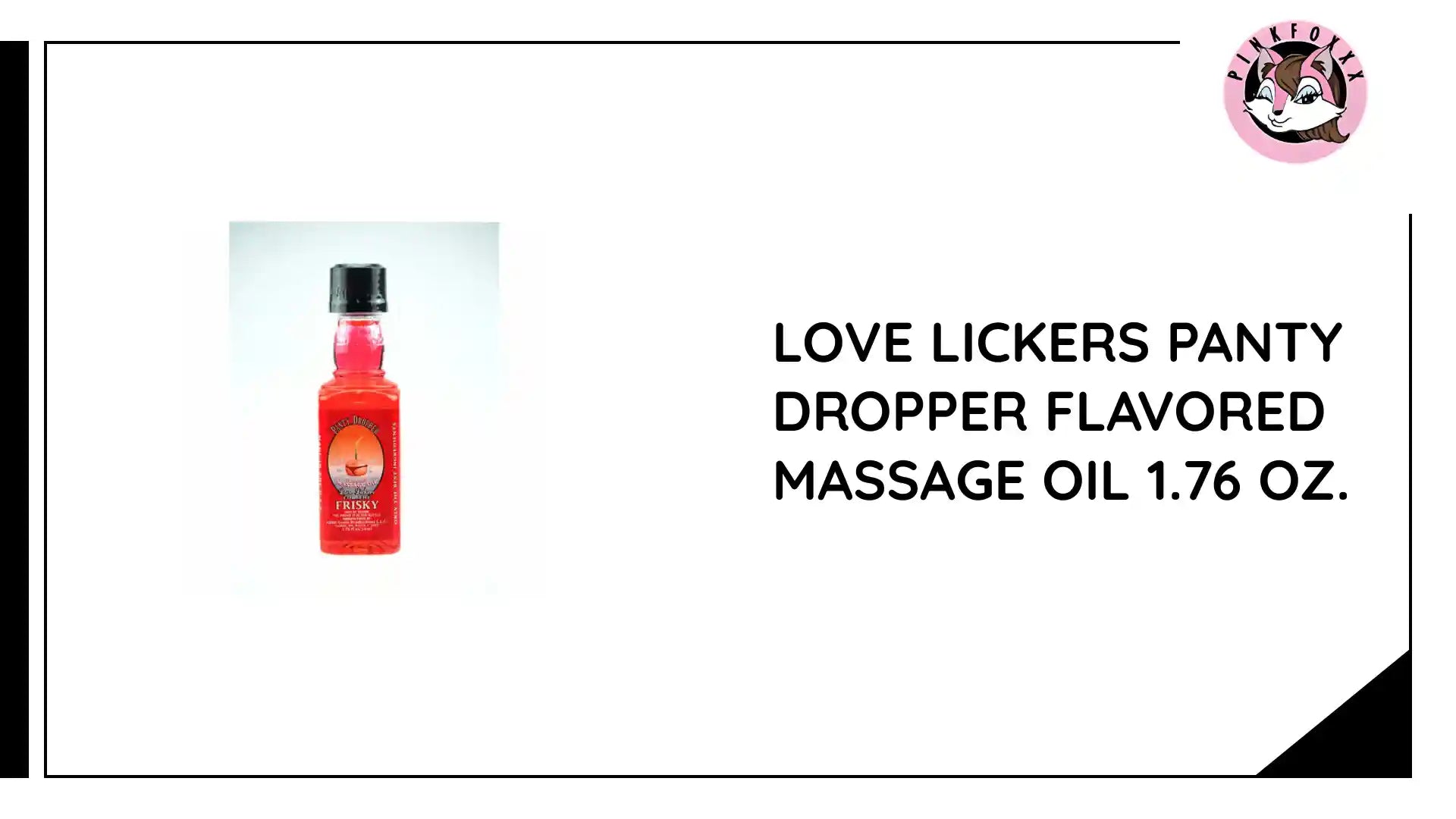 Love Lickers Panty Dropper Flavored Massage Oil 1.76 oz. by@Outfy