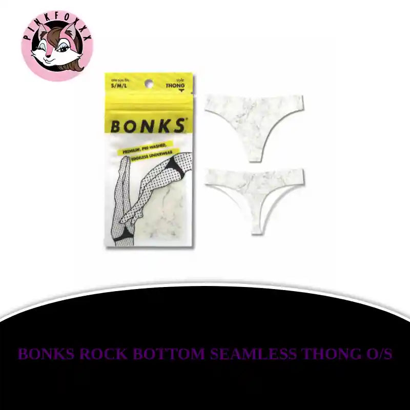 Bonks Rock Bottom Seamless Thong O/S by@Outfy