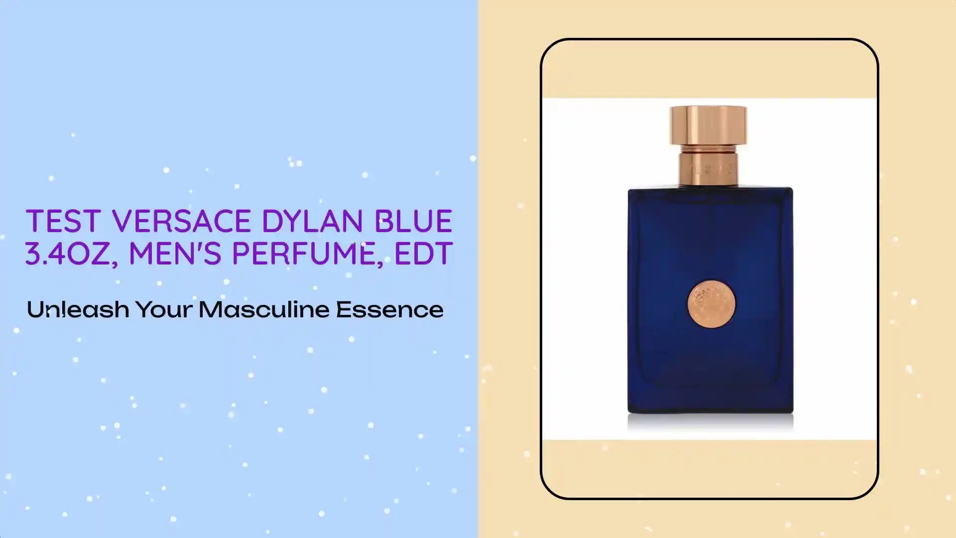 TEST VERSACE DYLAN BLUE 3.4OZ, MEN&#039;S PERFUME, EDT by@Outfy