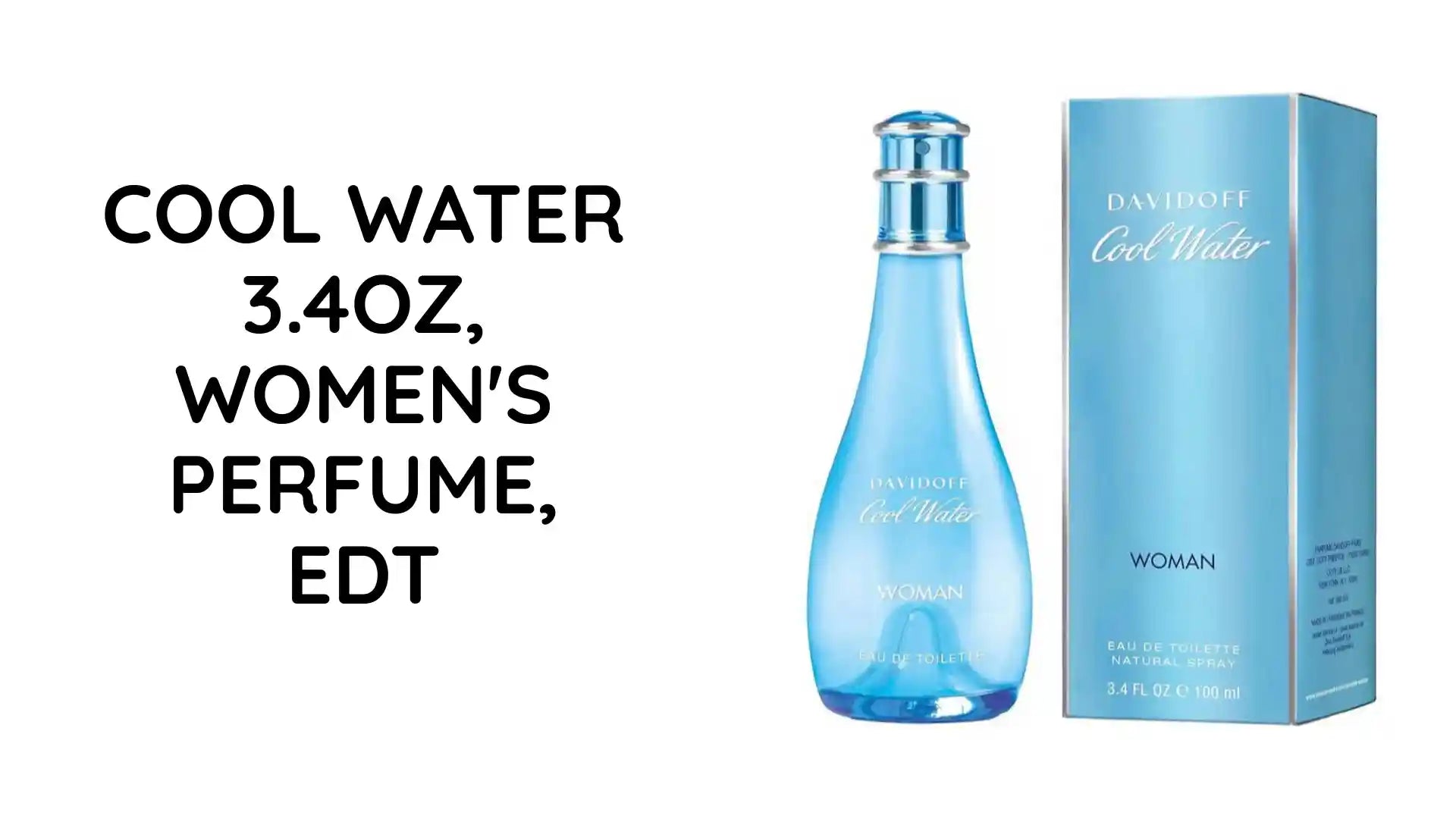COOL WATER 3.4OZ, WOMEN&#039;S PERFUME, EDT by@Outfy