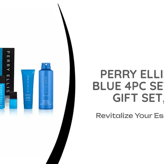 PERRY ELLIS PURE BLUE 4PC SET, MEN&#039;S GIFT SET, EDT by@Outfy