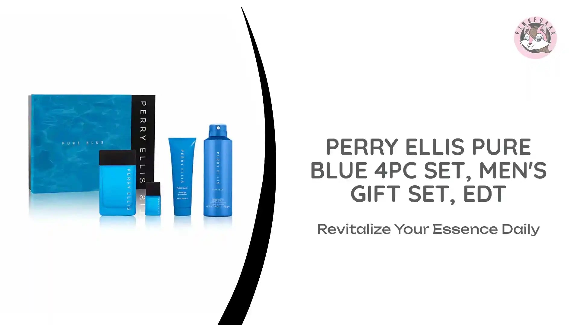 PERRY ELLIS PURE BLUE 4PC SET, MEN&#039;S GIFT SET, EDT by@Outfy