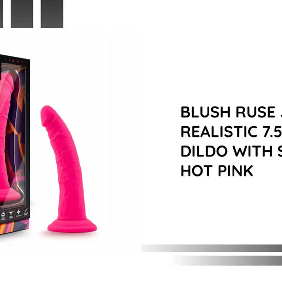 Blush Ruse Jimmy Realistic 7.5 in. Silicone Dildo with Suction Cup Hot Pink by@Outfy