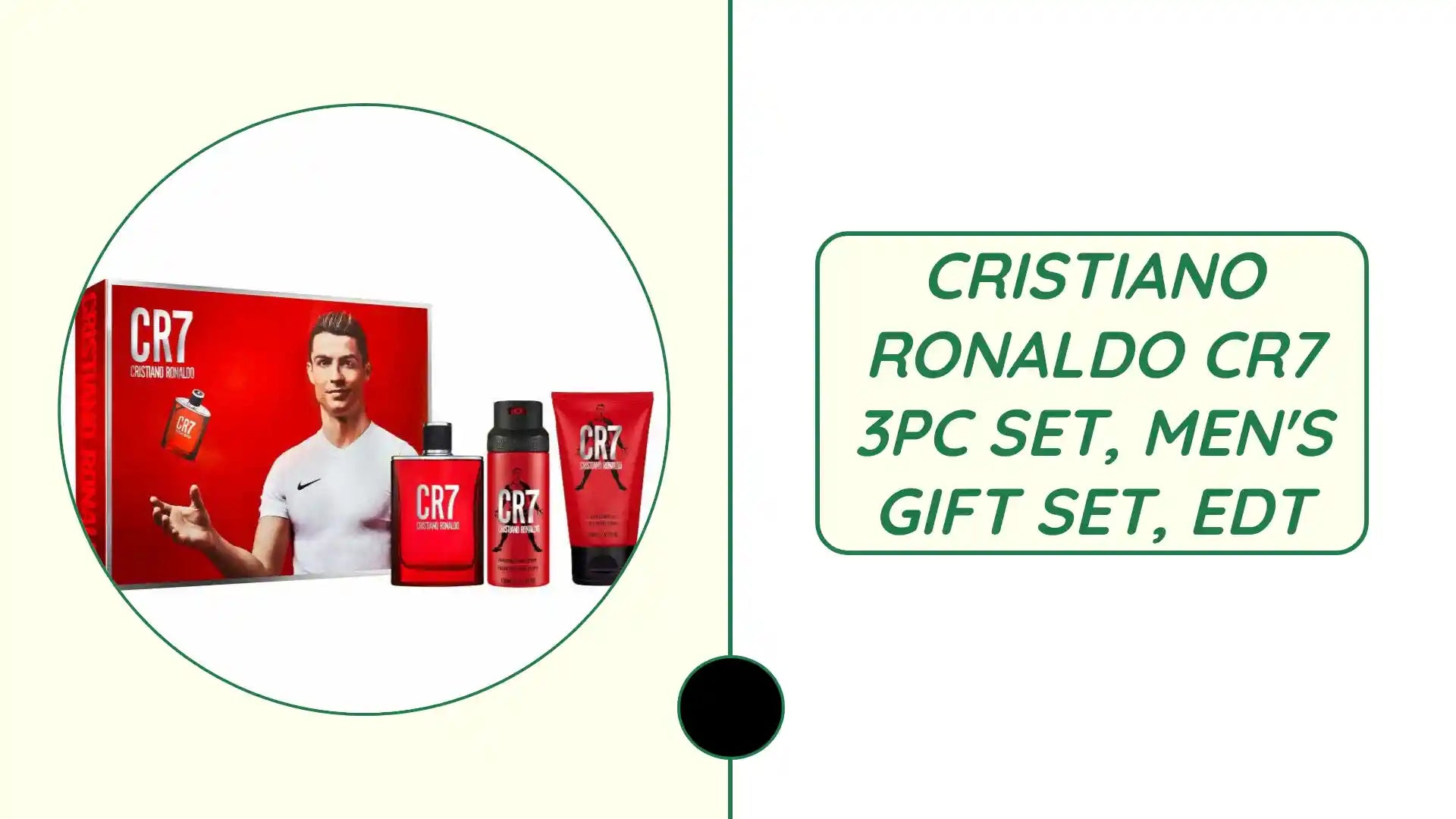 CRISTIANO RONALDO CR7 3PC SET, MEN'S GIFT SET, EDT by@Outfy