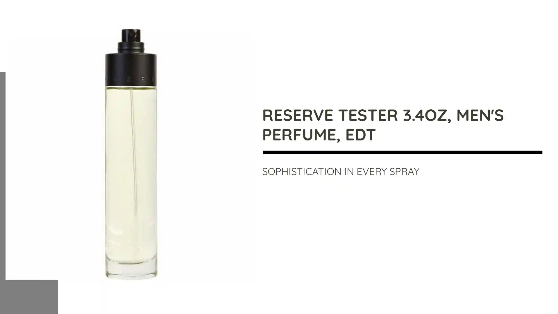 RESERVE TESTER 3.4OZ, MEN&#039;S PERFUME, EDT by@Outfy