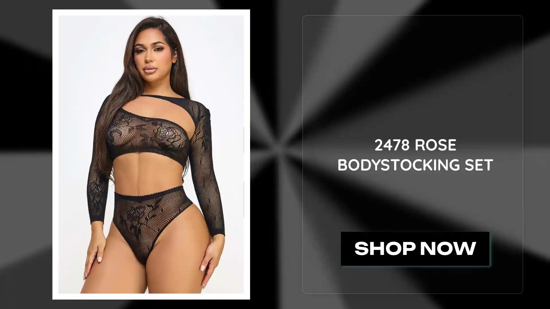 2478 Rose Bodystocking Set by@Outfy