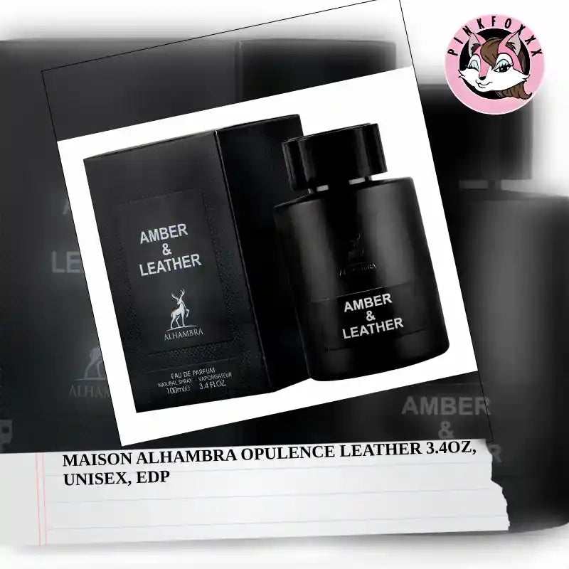 MAISON ALHAMBRA OPULENCE LEATHER 3.4OZ, UNISEX, EDP by@Outfy