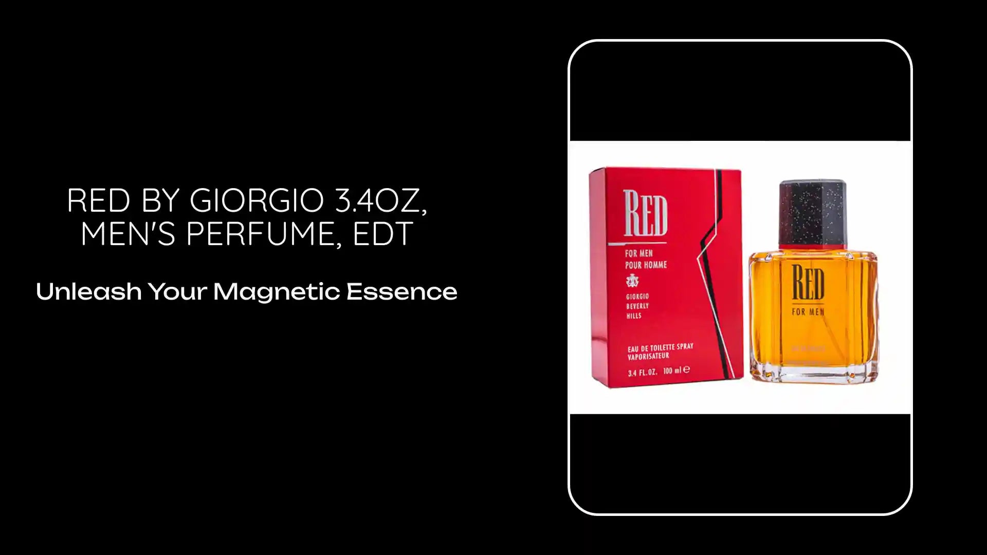 RED BY GIORGIO 3.4OZ, MEN&#039;S PERFUME, EDT by@Outfy