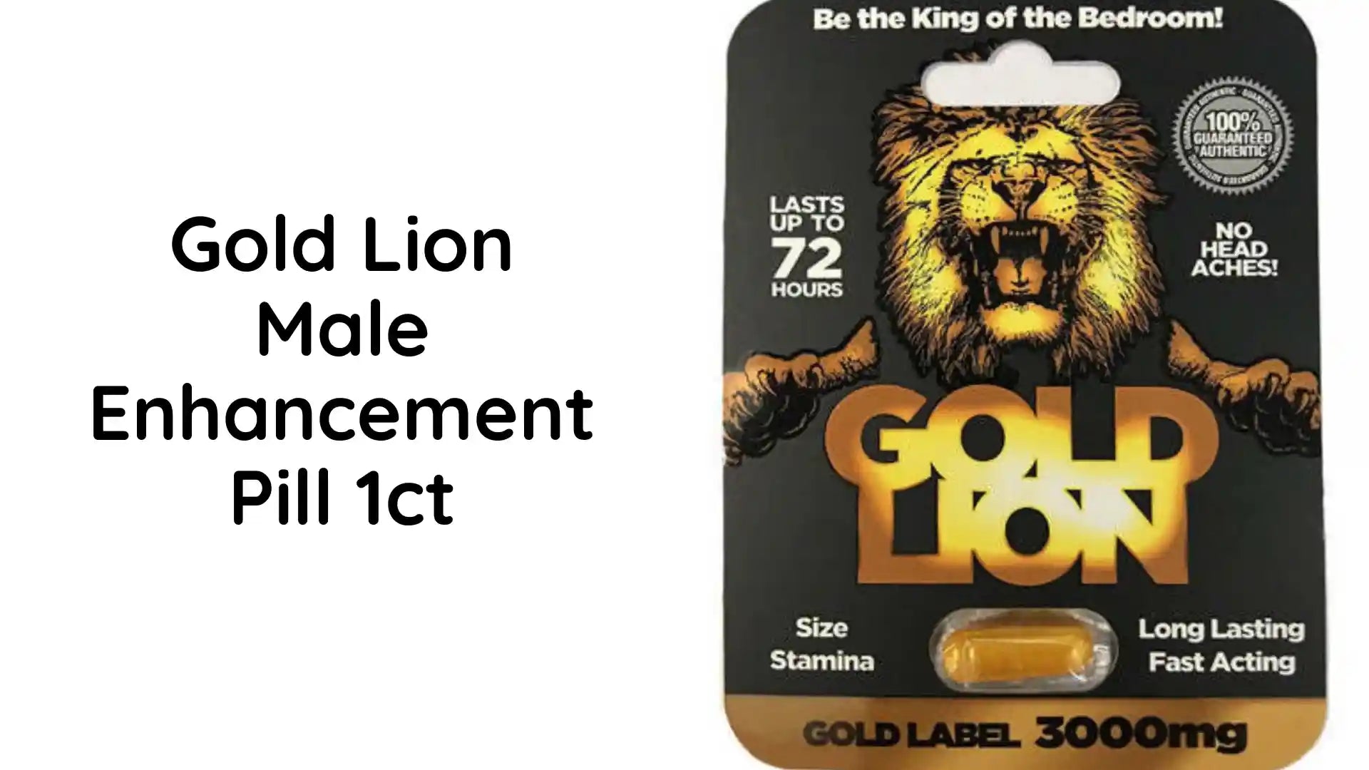 Gold Lion Male Enhancement Pill 1ct by@Outfy