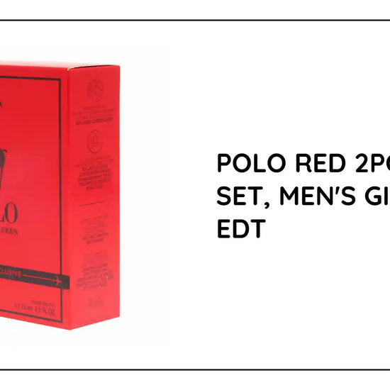 POLO RED 2PC TRAVEL SET, MEN&#039;S GIFT SET, EDT by@Outfy