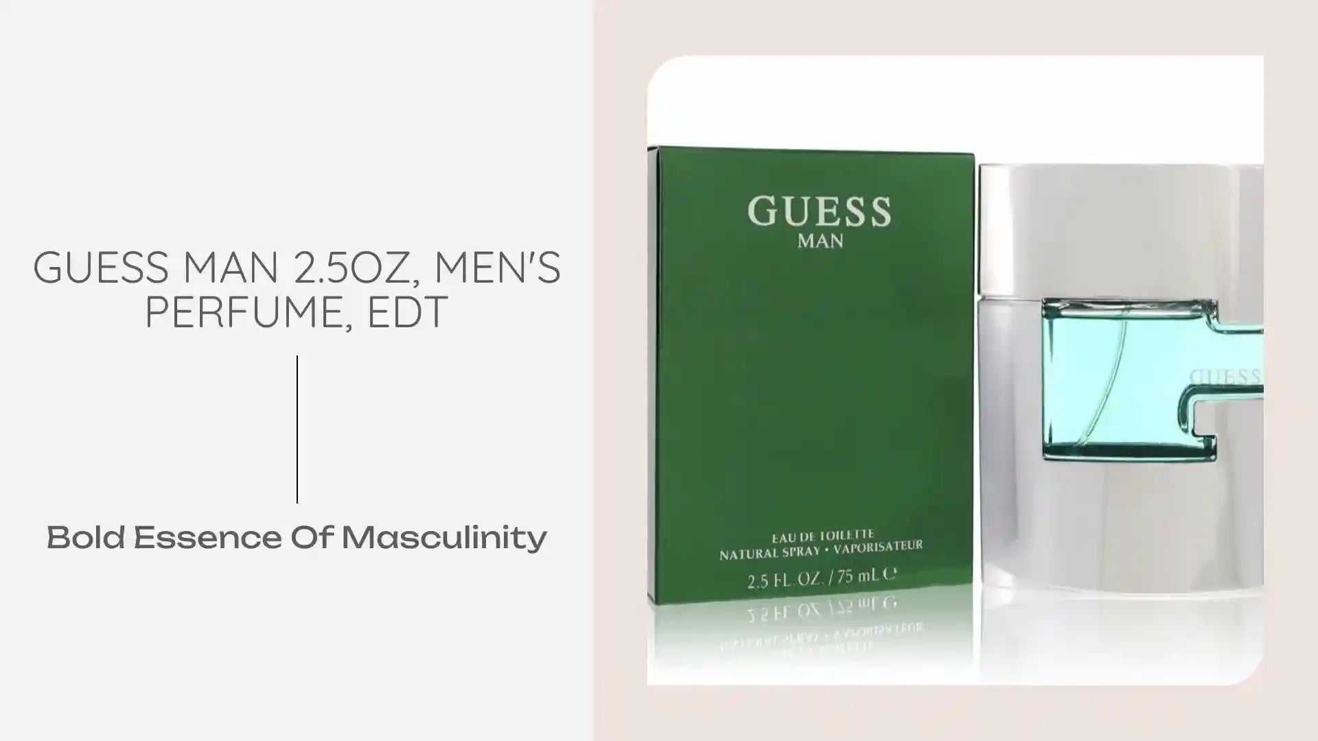 GUESS MAN 2.5OZ, MEN&#039;S PERFUME, EDT by@Outfy