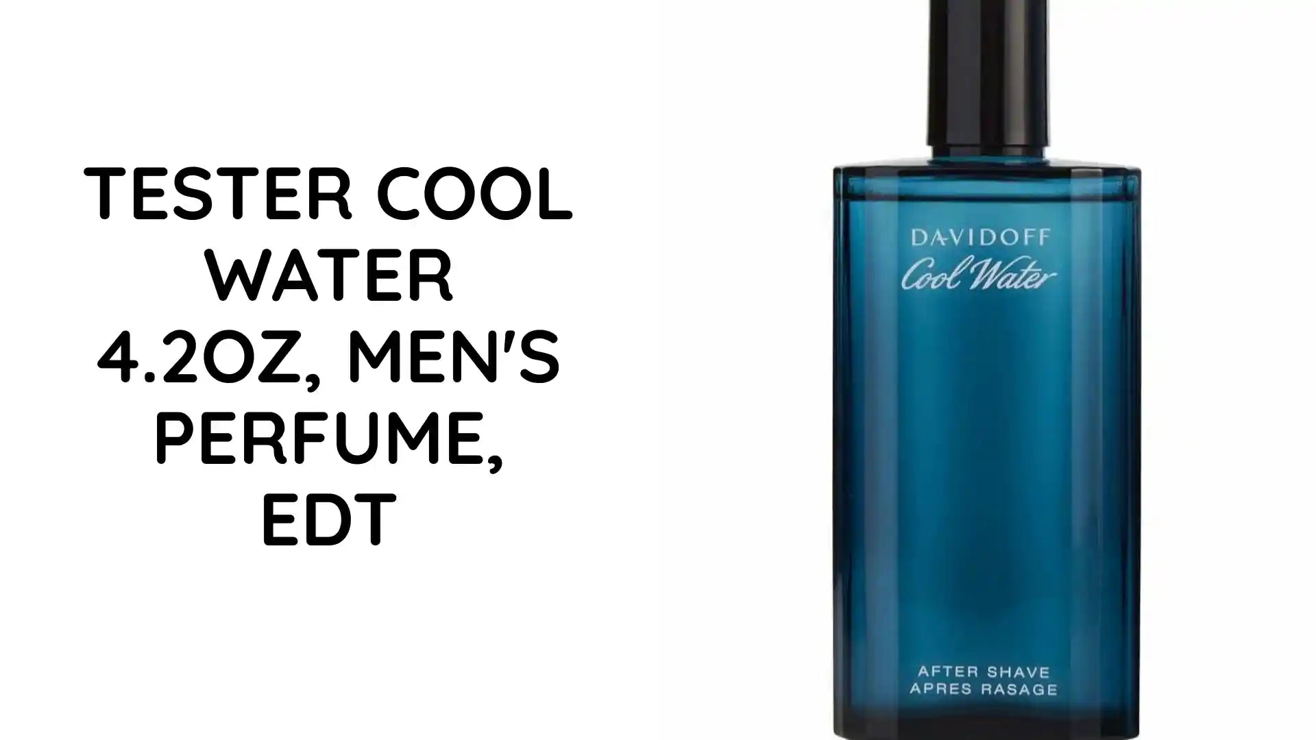 TESTER COOL WATER 4.2OZ, MEN&#039;S PERFUME, EDT by@Outfy