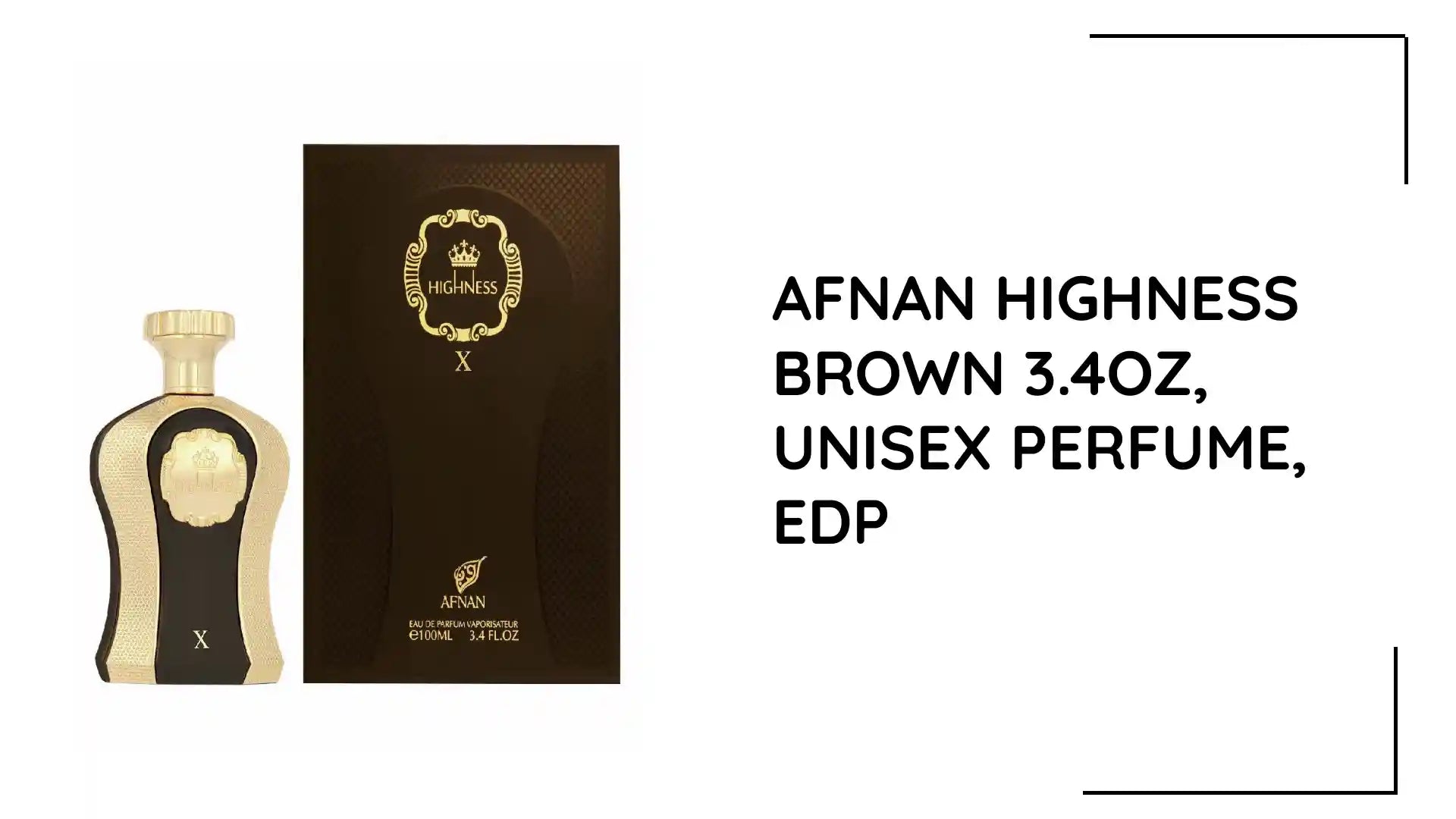 AFNAN HIGHNESS BROWN 3.4OZ, UNISEX PERFUME, EDP by@Outfy
