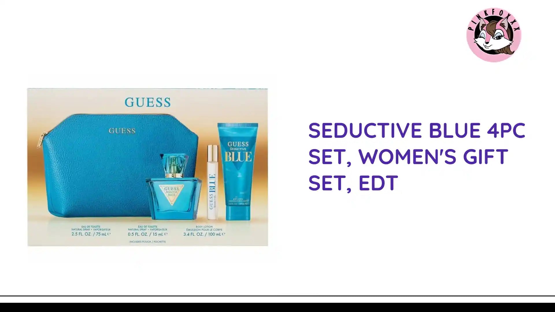 SEDUCTIVE BLUE 4PC SET, WOMEN&#039;S GIFT SET, EDT by@Outfy